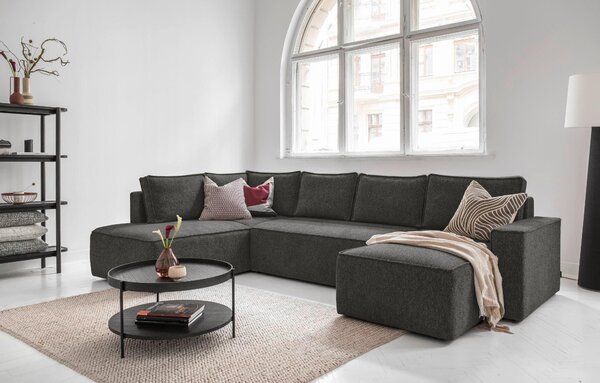 SEDACÍ SOUPRAVA, textil, tmavě šedá MID.YOU - Sedací soupravy, Online Only