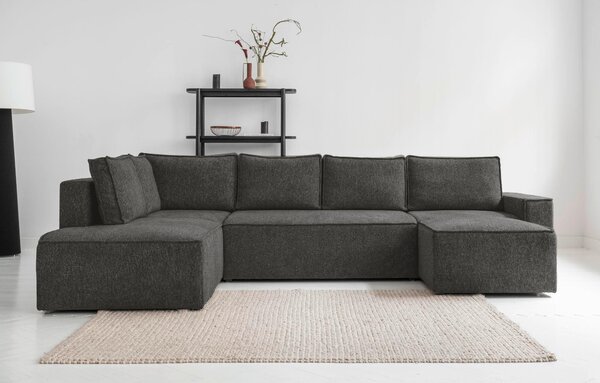 SEDACÍ SOUPRAVA, textil, tmavě šedá MID.YOU - Sedací soupravy, Online Only