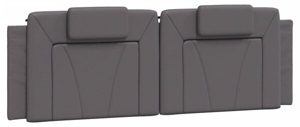 Postel Viana s matrací šedá 160 x 200 cm umělá kůže 3208806