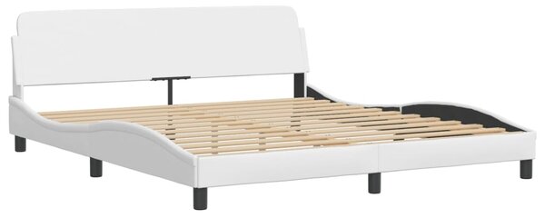 Postel Viana s matrací bílá 180 x 200 cm umělá kůže 3208811