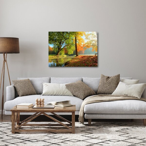 Obraz - Klidná podzimní krajina (70x50 cm)