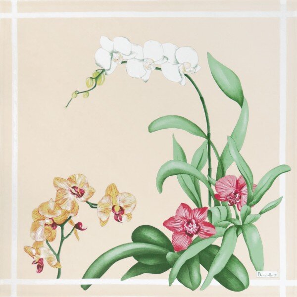 Beauvillé Orchidees béžový ubrousek 52x52 cm
