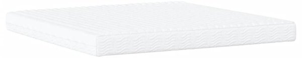 Postel Viana s matrací bílá 200 x 200 cm umělá kůže 3208818