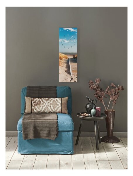 Nástěnné hodiny Styler Glassclock Sunny, 20 x 60 cm