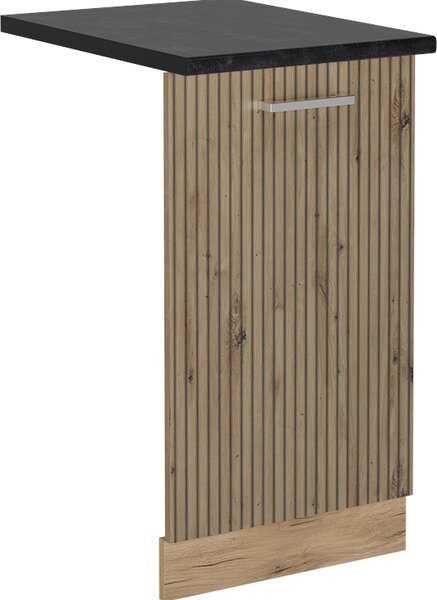 Čelní panel myčky Vicco R-Line Řemeslný dub 45 cm , PD Antracit, Model 55130
