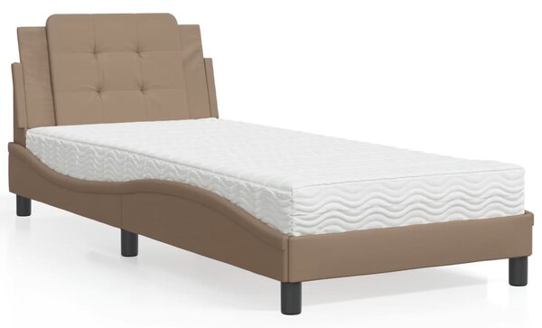 Rám postele bez matrace Zadar cappuccino 80 x 200 cm umělá kůže 3208828