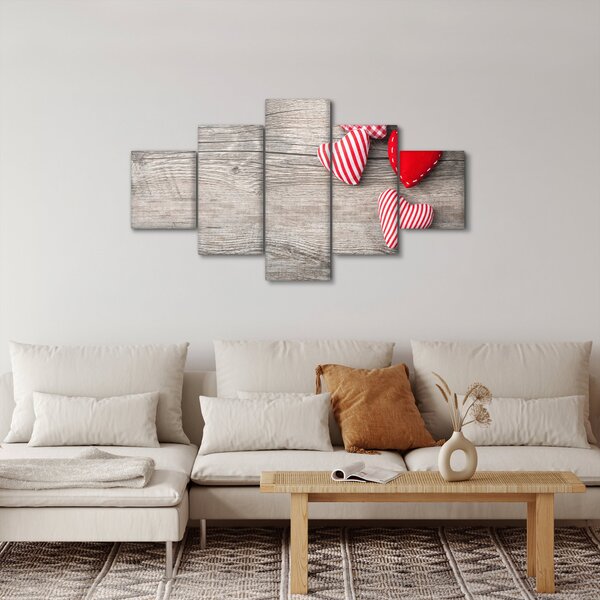 Obraz - Srdíčka (125x70 cm)