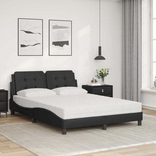 Rám postele bez matrace Zadar černá 120 x 200 cm umělá kůže 3208852