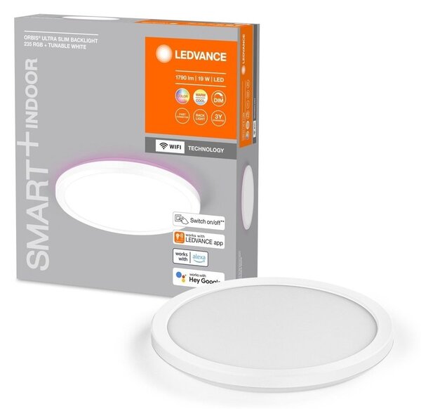Chytré LED stropní svítidlo ULTRA SLIM, RGB + laditelná bílá