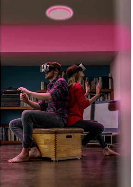 Chytré LED stropní svítidlo ULTRA SLIM, RGB + laditelná bílá
