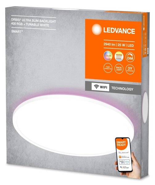 Chytré LED stropní svítidlo bílé ULTRA, RGB + laditelná bílá