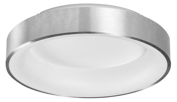 WiFi stropní svítidlo stříbrné CIRCULAR WHITE, laditelná bílá