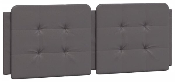 Rám postele bez matrace Zadar šedá 120 x 200 cm umělá kůže 3208855