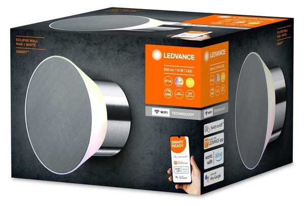 Chytré LED nástěnné svítidlo IP44 ECLIPSE, RGB + teplá bílá