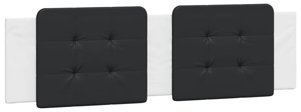 Postel s matrací Zadar bílá a černá 180 x 200 cm umělá kůže 3208886