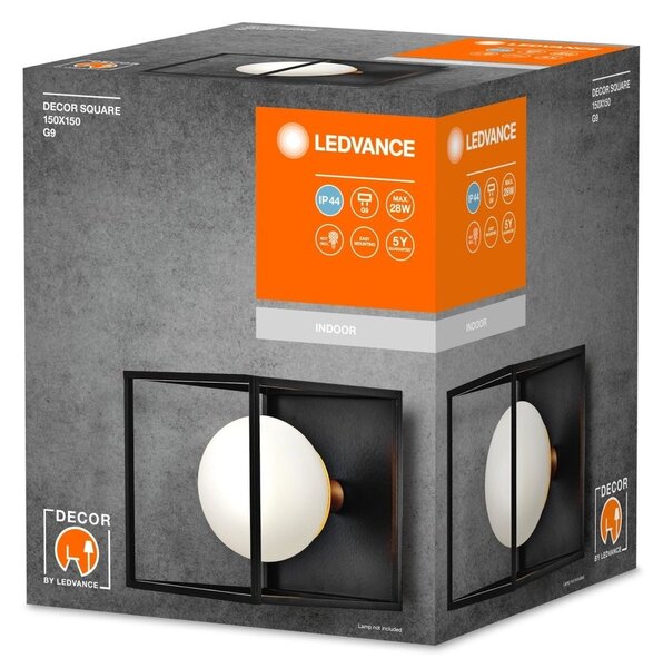 LED nástěnné svítidlo koupelnové G9 IP44 DECOR SQUARE
