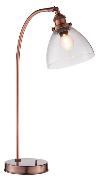 Endon 77861 - Stolní lampa HANSEN 1xE27/40W/230V měděná