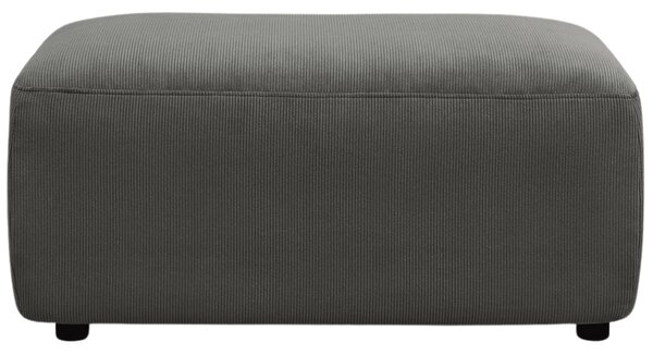 -25 % Dny MOMENTI– Bobochic Paris Tmavě šedá manšestrová podnožka Enjoy 92 x 48 cm