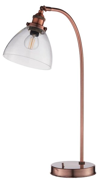 Endon 77861 - Stolní lampa HANSEN 1xE27/40W/230V měděná
