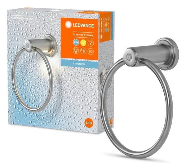 LED svítící věšák se senzorem IP44 HAND TOWEL, teplá bílá