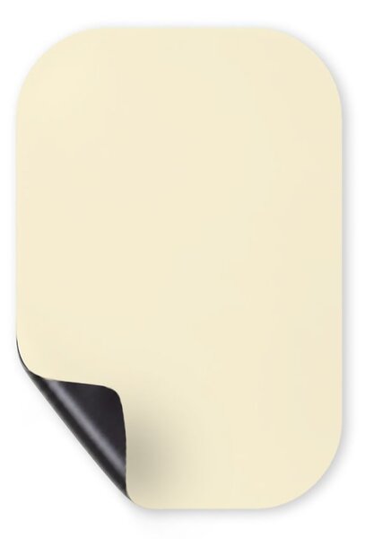 Samolepící magnetická fólie na zeď v oválném tvaru 120 × 90 cm - béžová