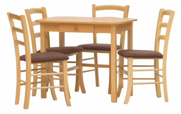 Stima Jídelní židle PAYSANE s čalouněným sedákem, Odstín: Buk, Potah: Lux terracotta 10