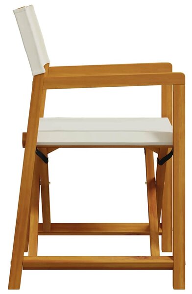 8dílné skládací židle, krémově bílá látka 3208918