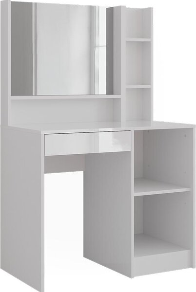 Toaletní stolek Vicco Sherry Bílá/bílý vysoký lesk 89.8 cm 3 díly, Model 57686