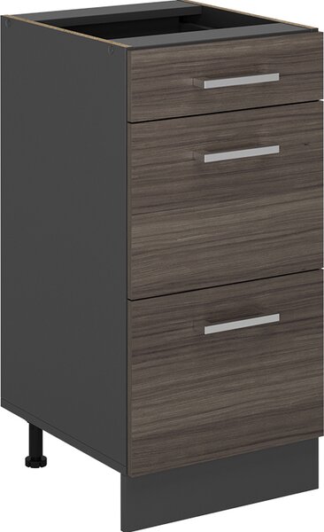 Spodní skříňka kuchyňské linky Vicco R-Line Ušlechtilá šedá 40 cm se zásuvkami, bez pracovní desky, Model 53456
