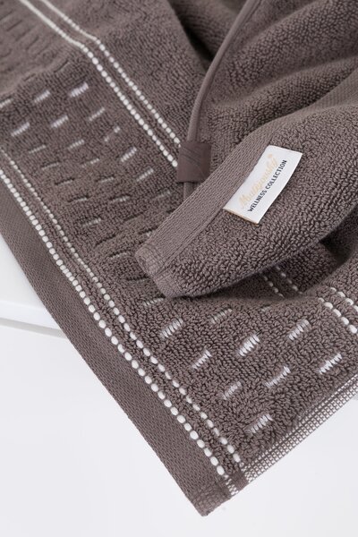 Ručník Porto taupe Hnědá 100% bavlna 50/100