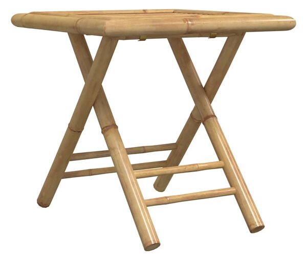 3dílný skládací bistro set s tmavě šedými poduškami bambus 3208932