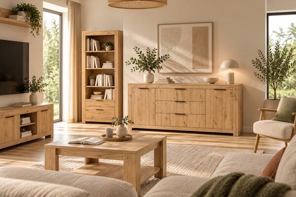 Komoda Houseland Tommy 01 200 cm dub artisan