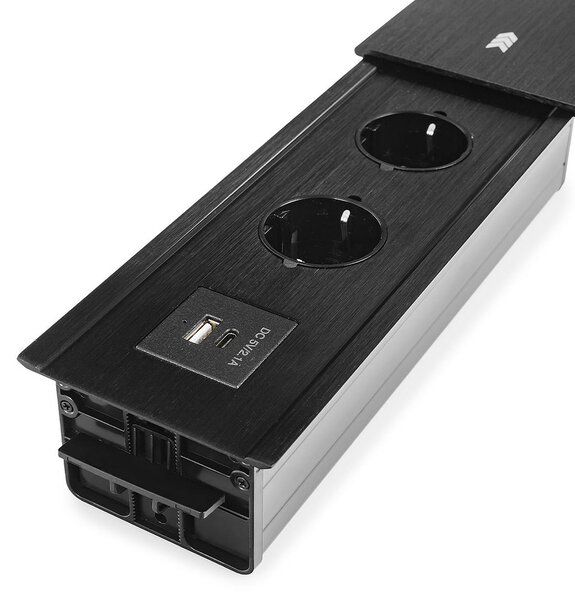 Zasouvací stolní zásuvka Spacetronik SPS-S24CB V2