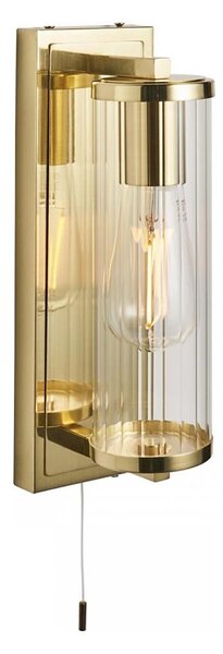 Endon 94075 - Koupelnové nástěnné svítidlo TAYLOR 1xE27/10W/230V IP44 zlatá