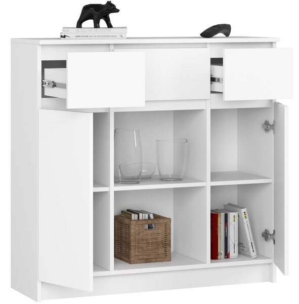 Ak furniture Komoda Baros 100 cm bílá