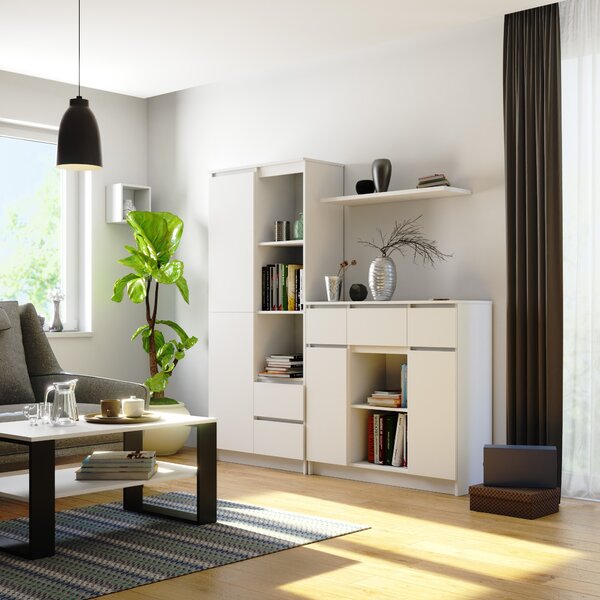 Ak furniture Komoda Baros 100 cm bílá