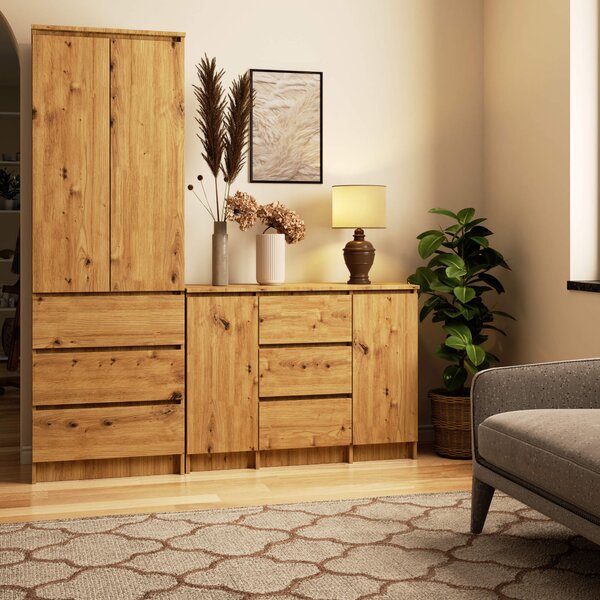 Ak furniture Komoda Girgo 100 cm dub artisan