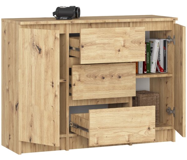 Ak furniture Komoda Girgo 100 cm dub artisan