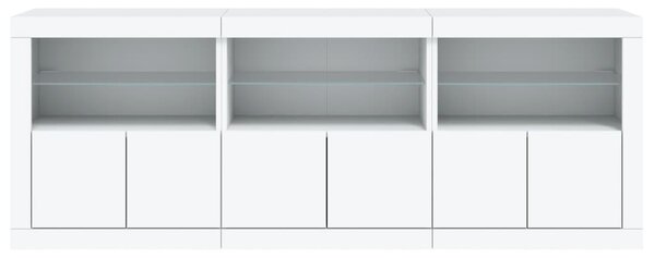 Příborník s LED osvětlením bílý 181,5 x 37 x 67 cm 3209002