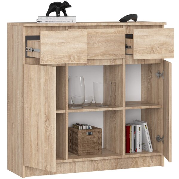 Ak furniture Komoda Baros 100 cm dub sonoma