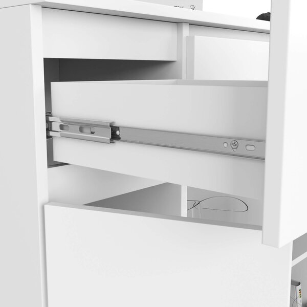 Ak furniture Komoda Baros 100 cm bílá