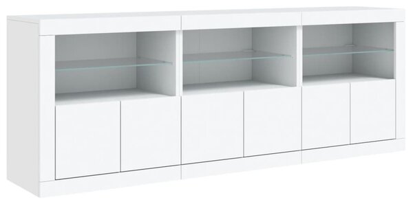 Příborník s LED osvětlením bílý 181,5 x 37 x 67 cm 3209002