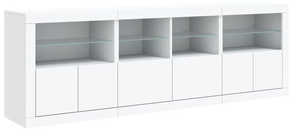 Příborník s LED osvětlením bílý 202 x 37 x 67 cm 3209009