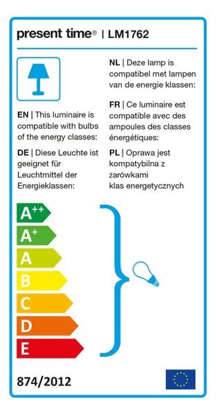 Černá stolní lampa Leitmotiv Bonnet