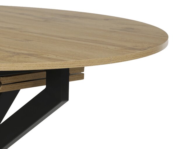 Vikio Jídelní stůl rozkládací 120-160x120 cm lamino dub AJZ175D