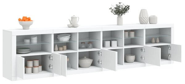 Příborník s LED osvětlením bílý 283 x 37 x 67 cm 3209016