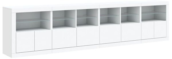 Příborník s LED osvětlením bílý 283 x 37 x 67 cm 3209016