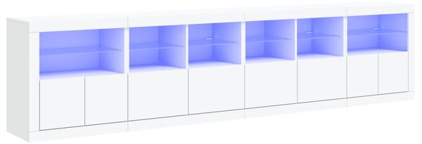 Příborník s LED osvětlením bílý 283 x 37 x 67 cm 3209016