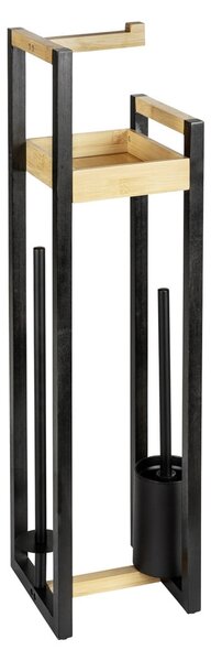 Bambusový stojan na toaletní papír se štětkou Braidi – Wenko