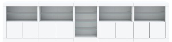 Příborník s LED osvětlením bílý 283 x 37 x 67 cm 3209023